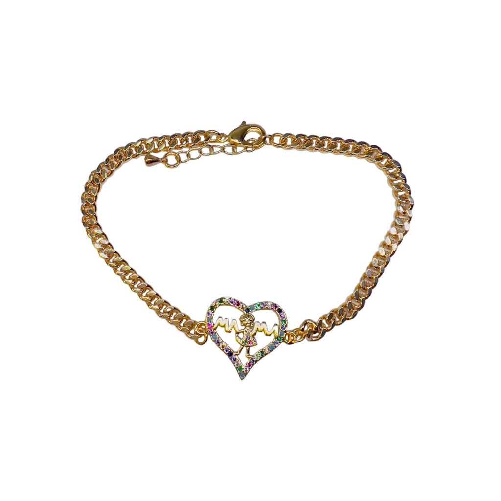 Ofelia Bracelet, Love Mom Bracelet, Gold Filled Bracelet, Gift For Her, Gold Jew